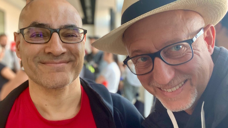 Nico und Peter am BER vor der EVC 2025