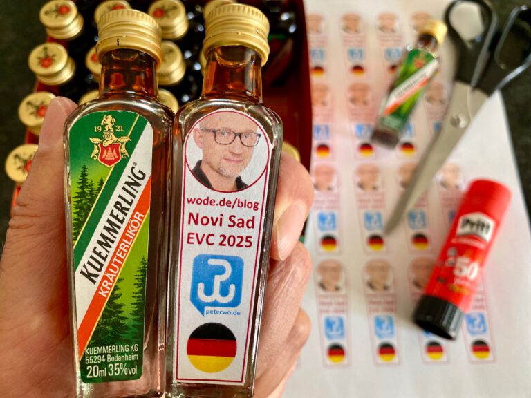Meine Gastgeschenke EVC 2025 in Novi Sad